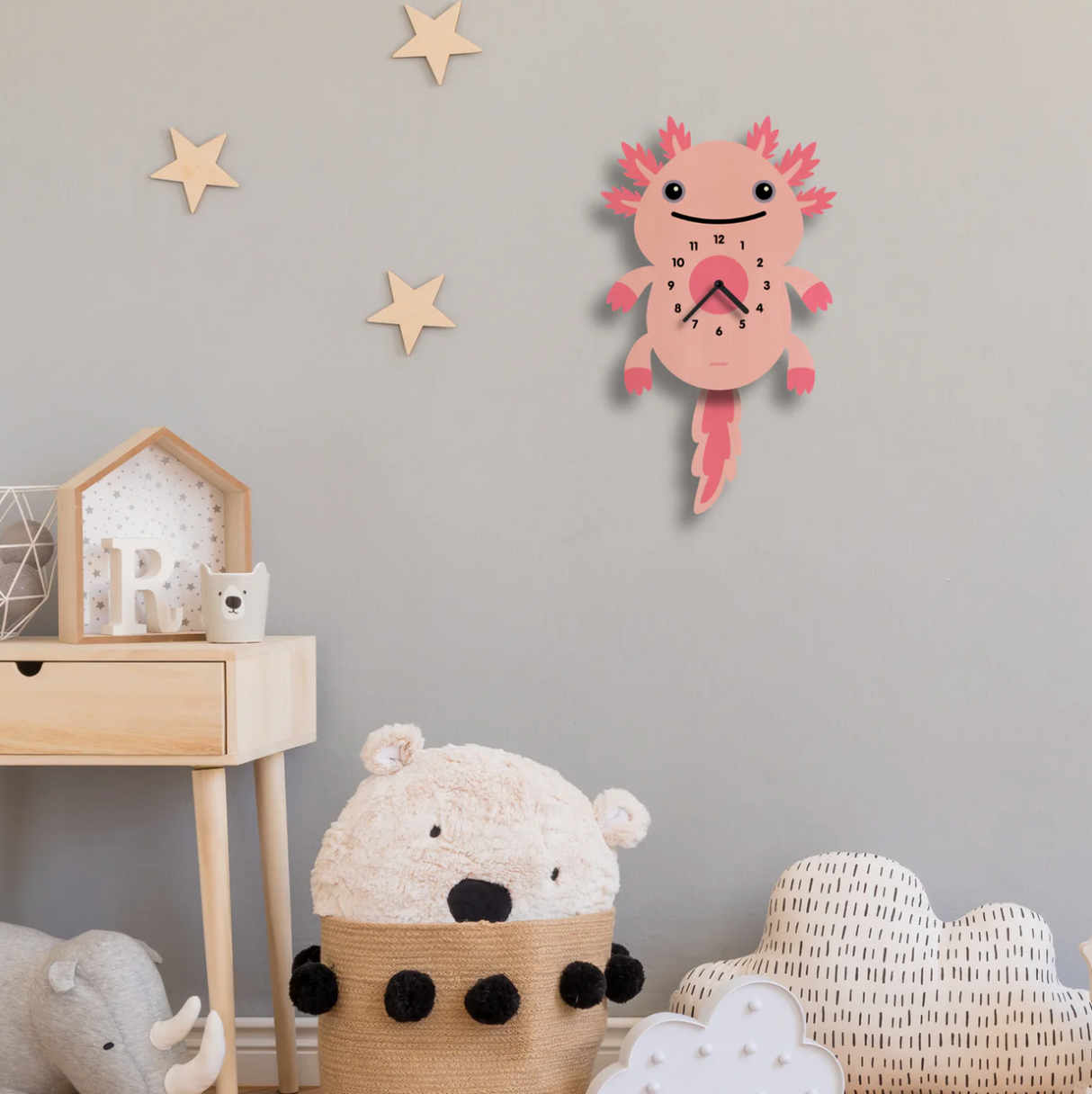 Wood Pendulum Clock | Axolotl