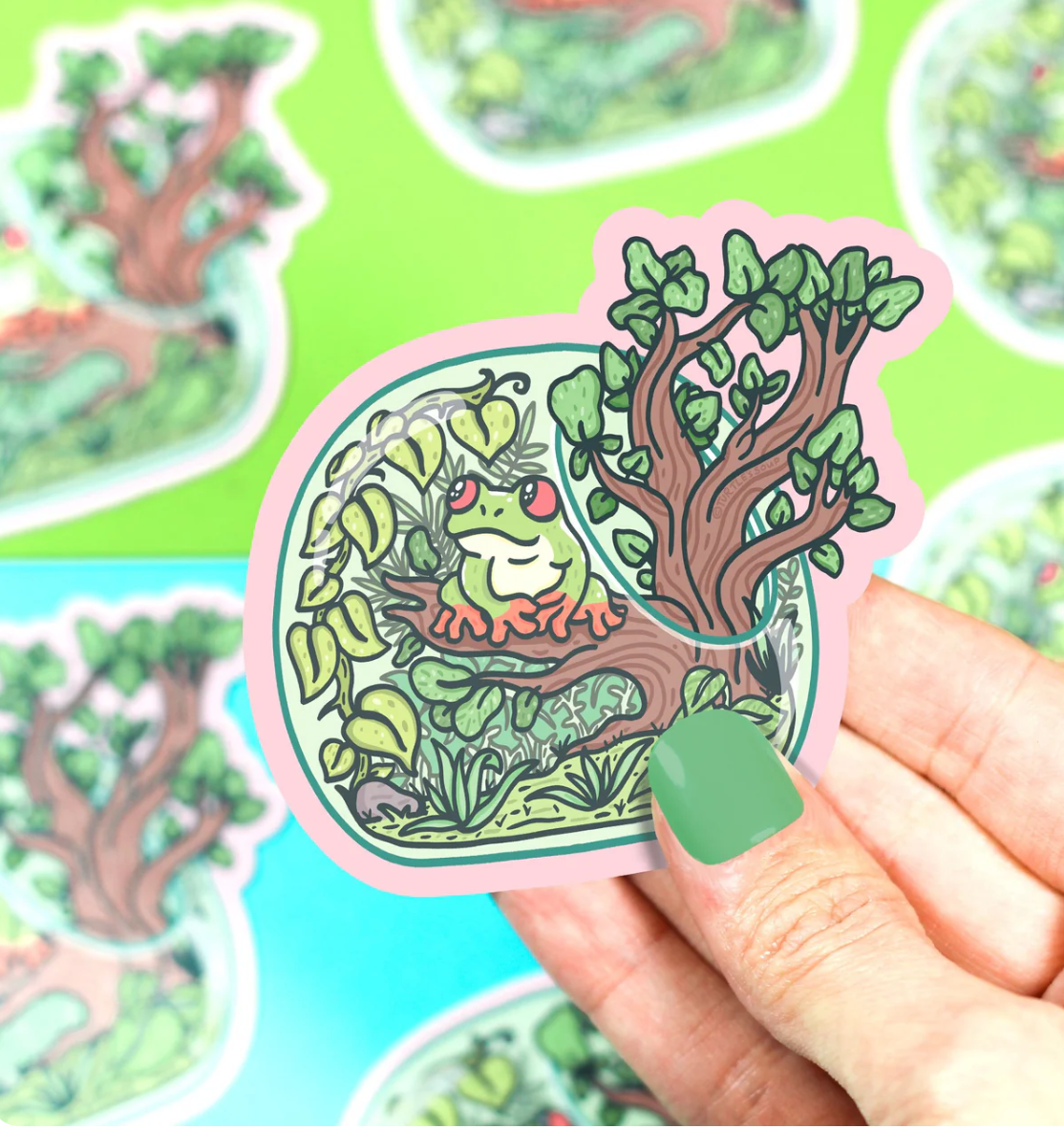 Treefrog Terrarium Sticker