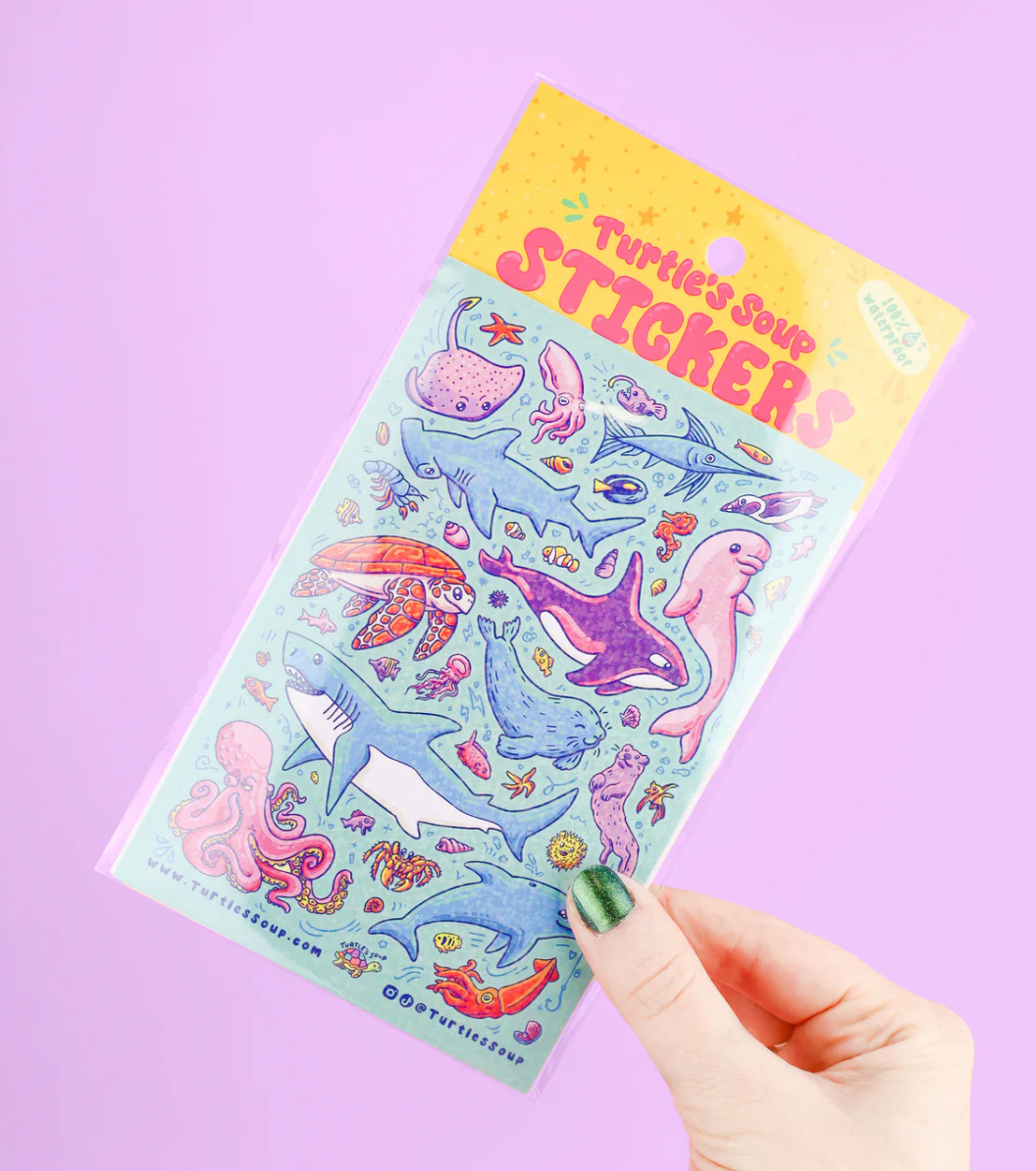 Aquarium Vinyl Sticker Sheet