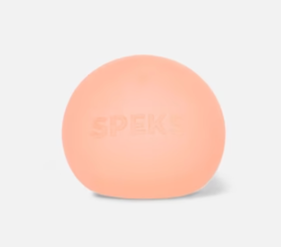 Speks. Gump Reef stress ball with a soft outer shell and gooey gel inside for a clean, satisfying squeeze.