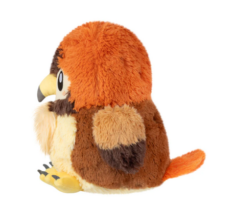Hawk Mini plush toy made of soft polyester fiber, sized 8x9x10 inches, perfect for ages 0 and up.