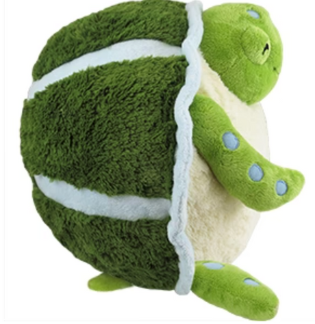 Sea Turtle plush toy with green shell and friendly face, perfect for all ages and ocean lovers.