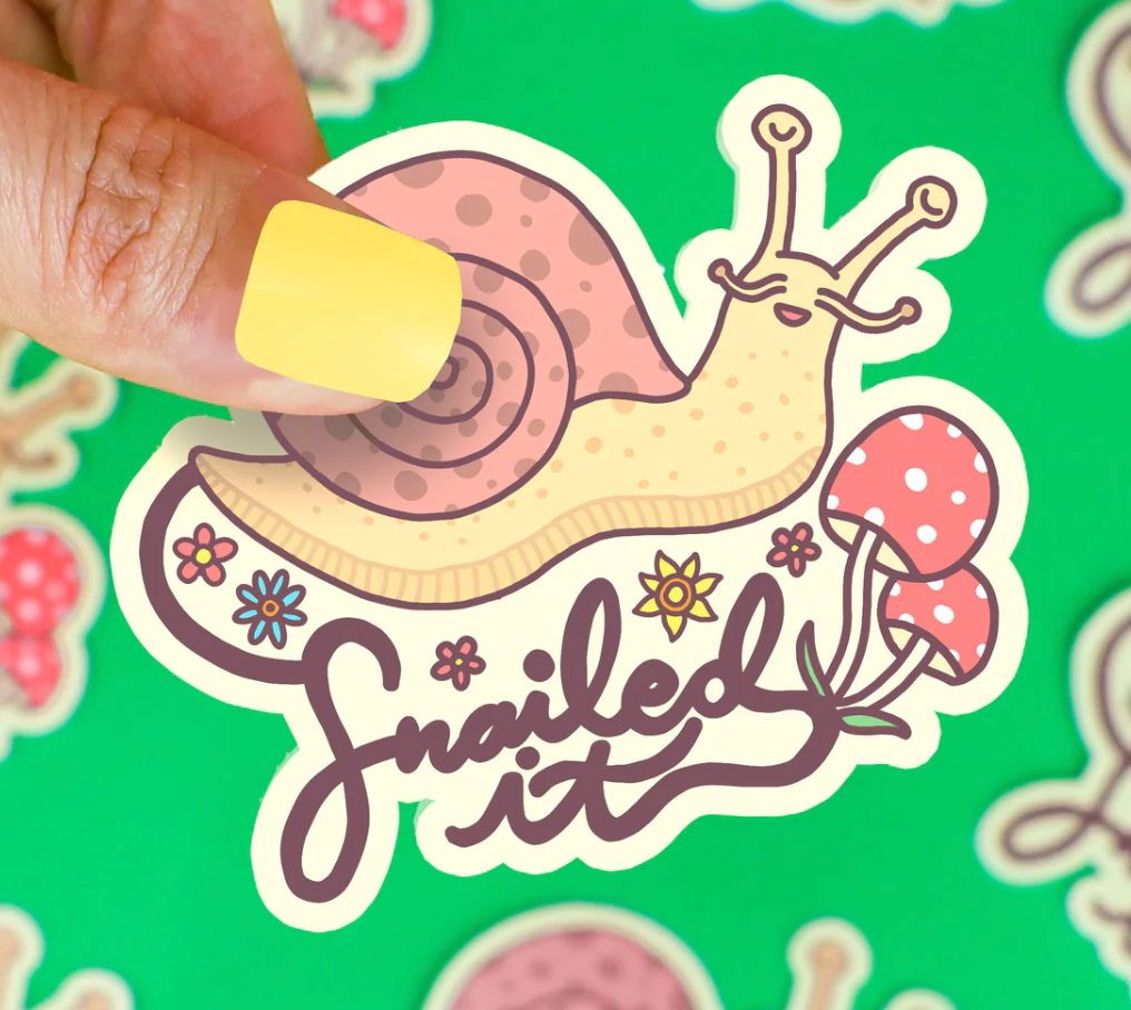 Snailed It Sticker