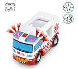 36035 Rescue Ambulance toy with working sirens and flashing lights, perfect for imaginative emergency play.