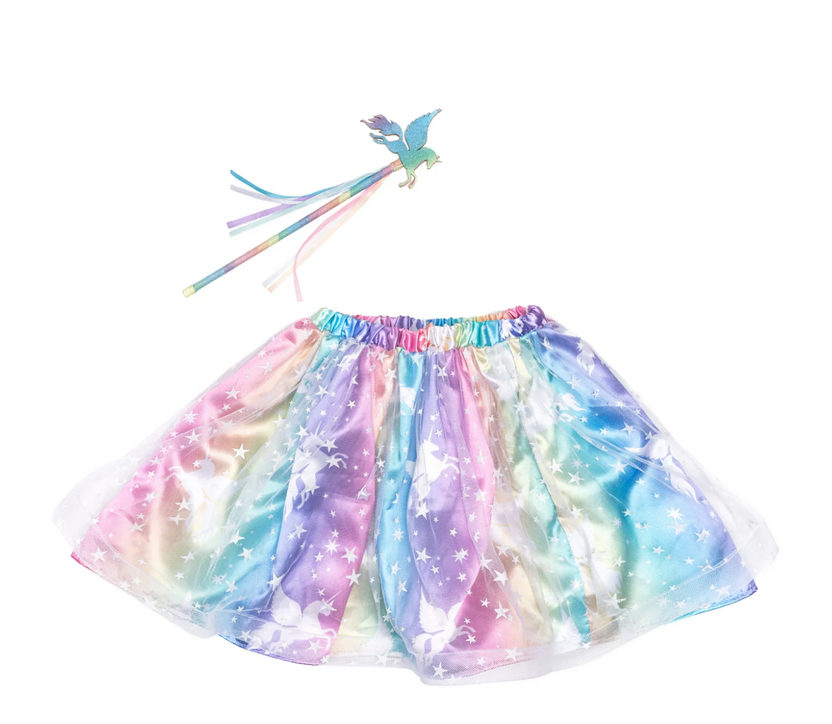 Enchanted Unicorn Skirt & Wand Set