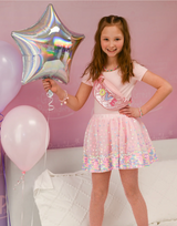 Sequins Skirt | Party Fun Pink Neon