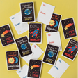 Mini Valentines Box Set | Outer Space featuring 16 flat cards with cute space-themed Valentine designs.