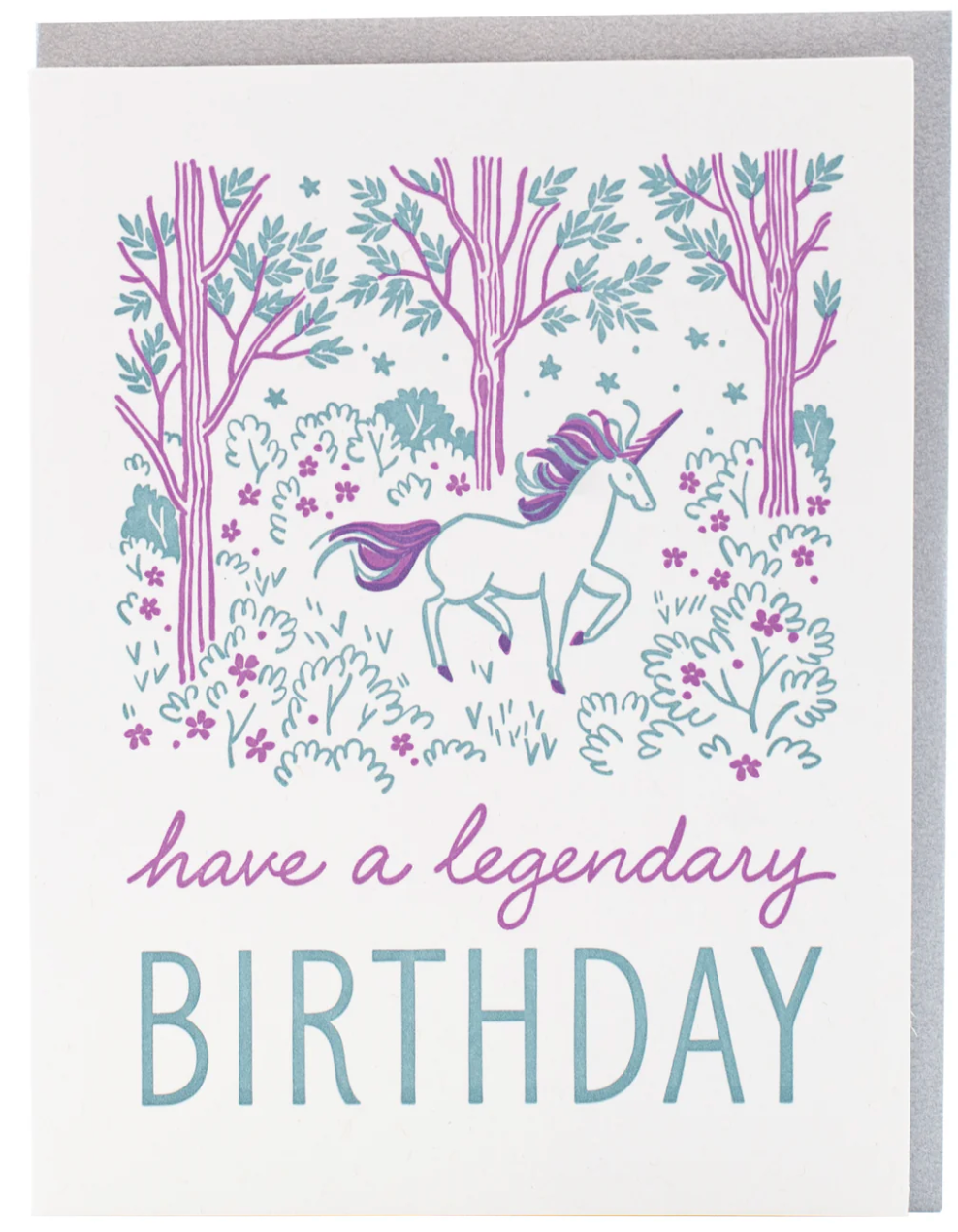 Legendary Unicorn Birthday Card