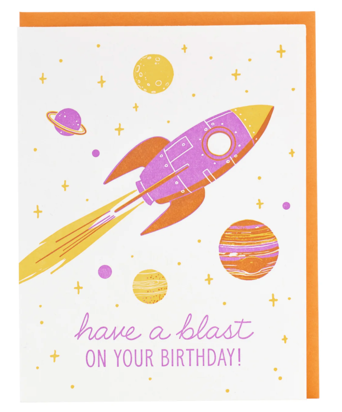 Rocket Ship Birthday Card