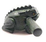 Wooden Croaking Frog | 3in Green