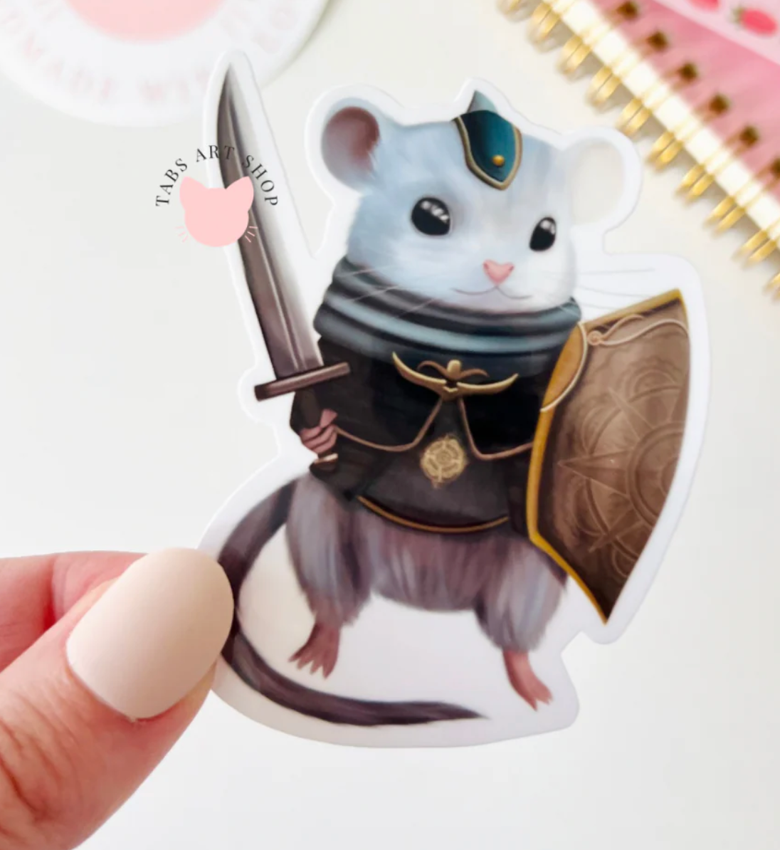 Warrior Mouse Sticker