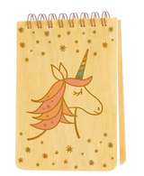 Mini Wood Notebook | Magical Unicorn