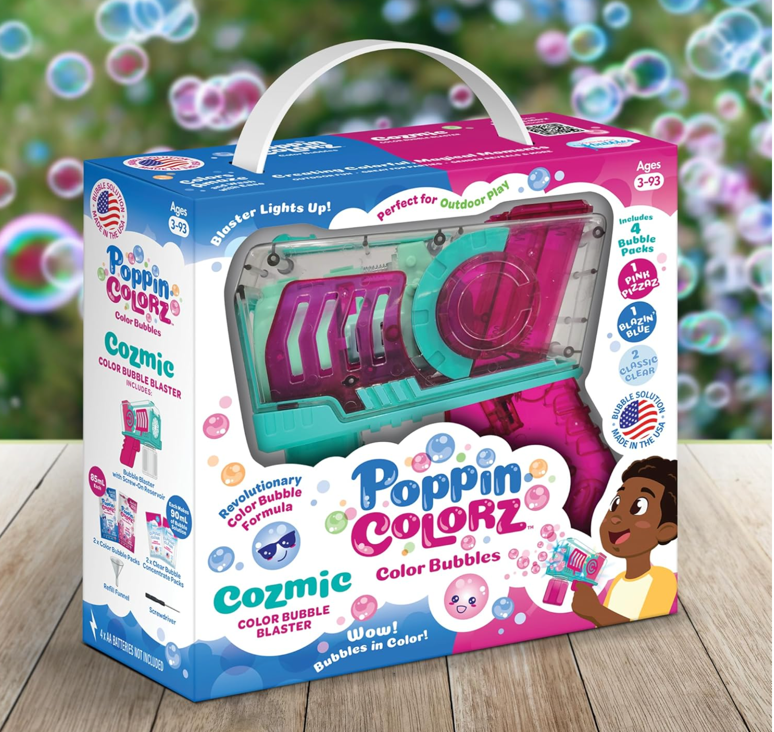 Poppincolorz Cozmic Color Bubble Blaster – Treehouse Toys