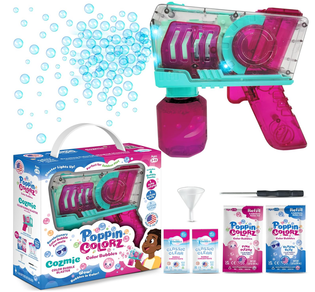 Poppincolorz Cozmic Color Bubble Blaster