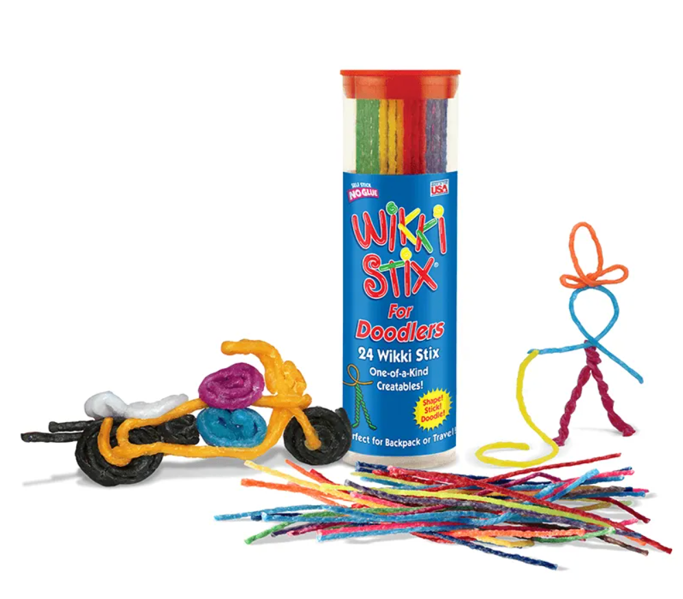 Wikki Stix for Doodlers with colorful sticks and creative 3-D designs, reusable and mess-free crafting fun.