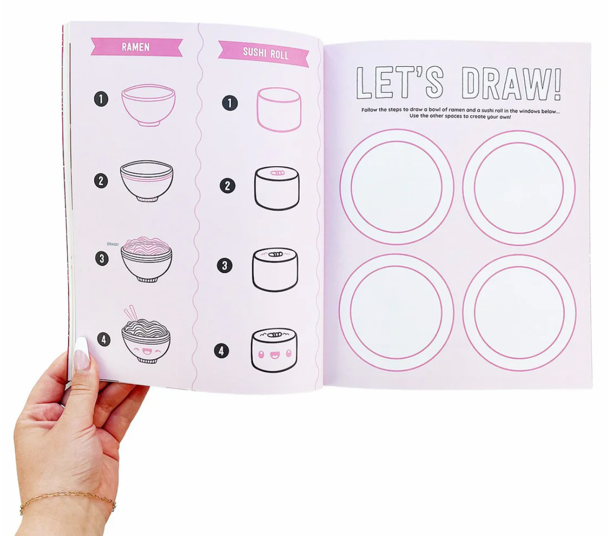 Draw-Along Food Sticker Book