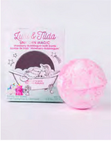 Bath Bomb | Unicorn Magic pink fizzy bath bomb with biodegradable glitter and surprise inside by Lulu & Tilda.