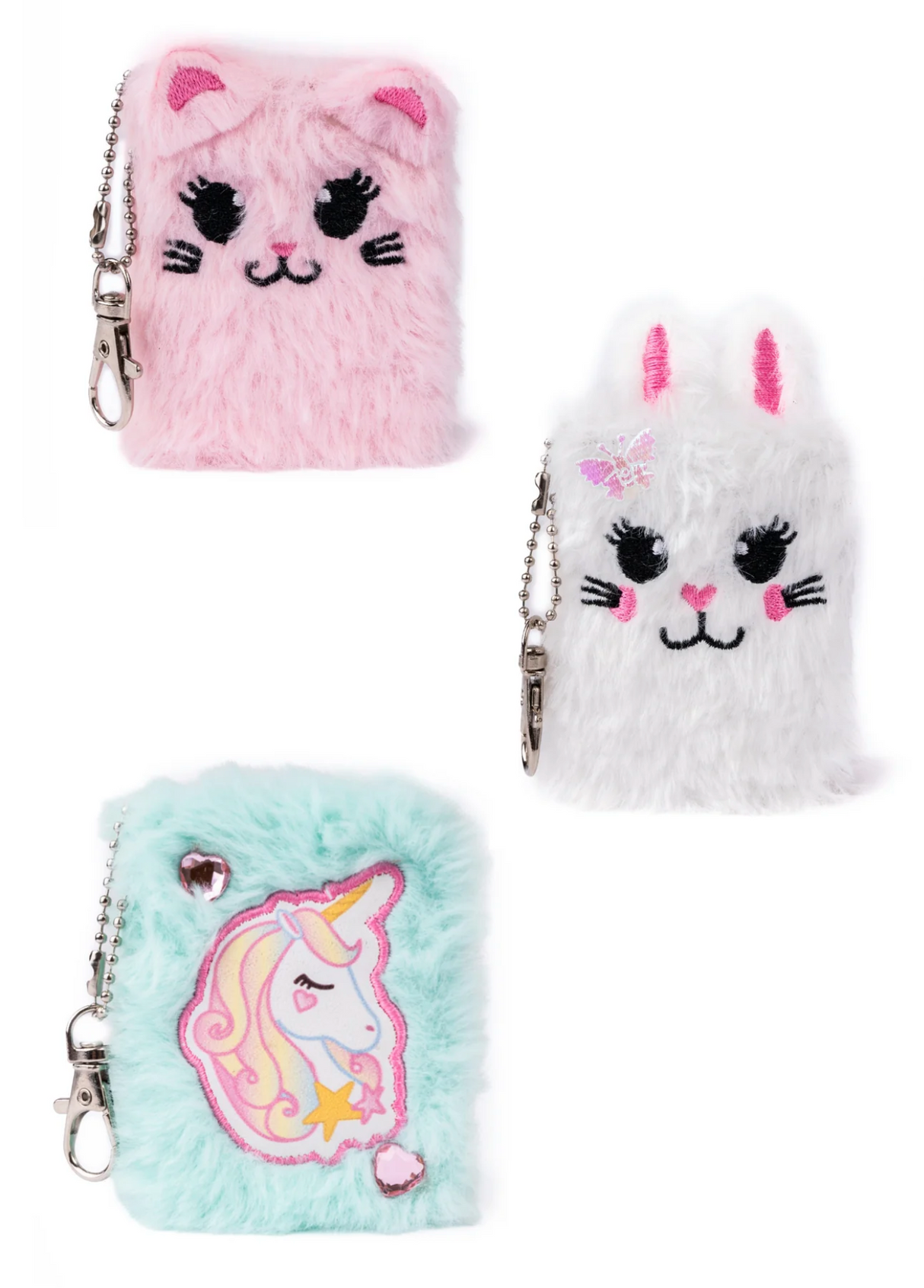 Mini Furry Friends Keychain Journal