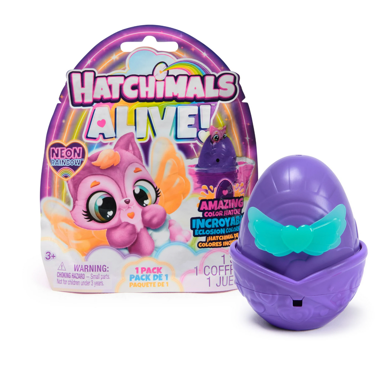 Hatchimals Alive Neon Rainbow Blind Box