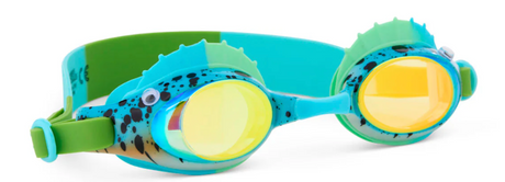 Goggles Finley Blue Betta kids' swim goggles with fish design, adjustable strap, anti-fog lenses, and UV protection.