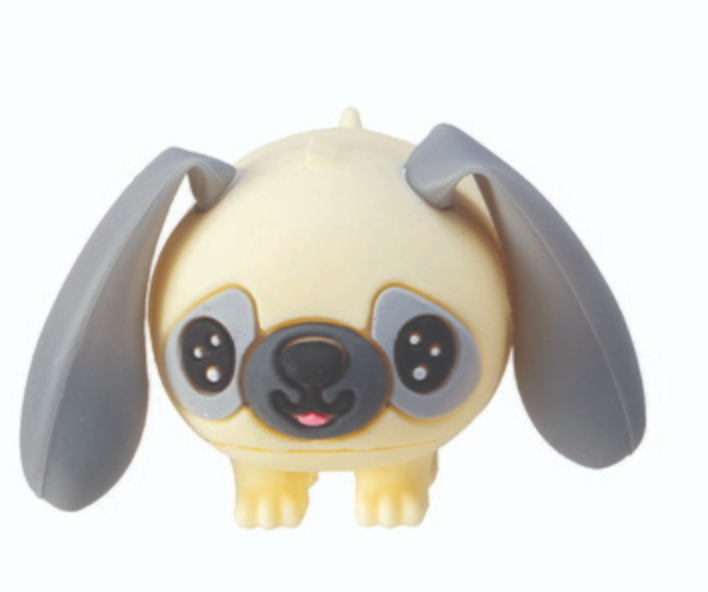 Perk Ups! small squeezable pup toy with floppy ears that perk up, perfect for playful stress relief.