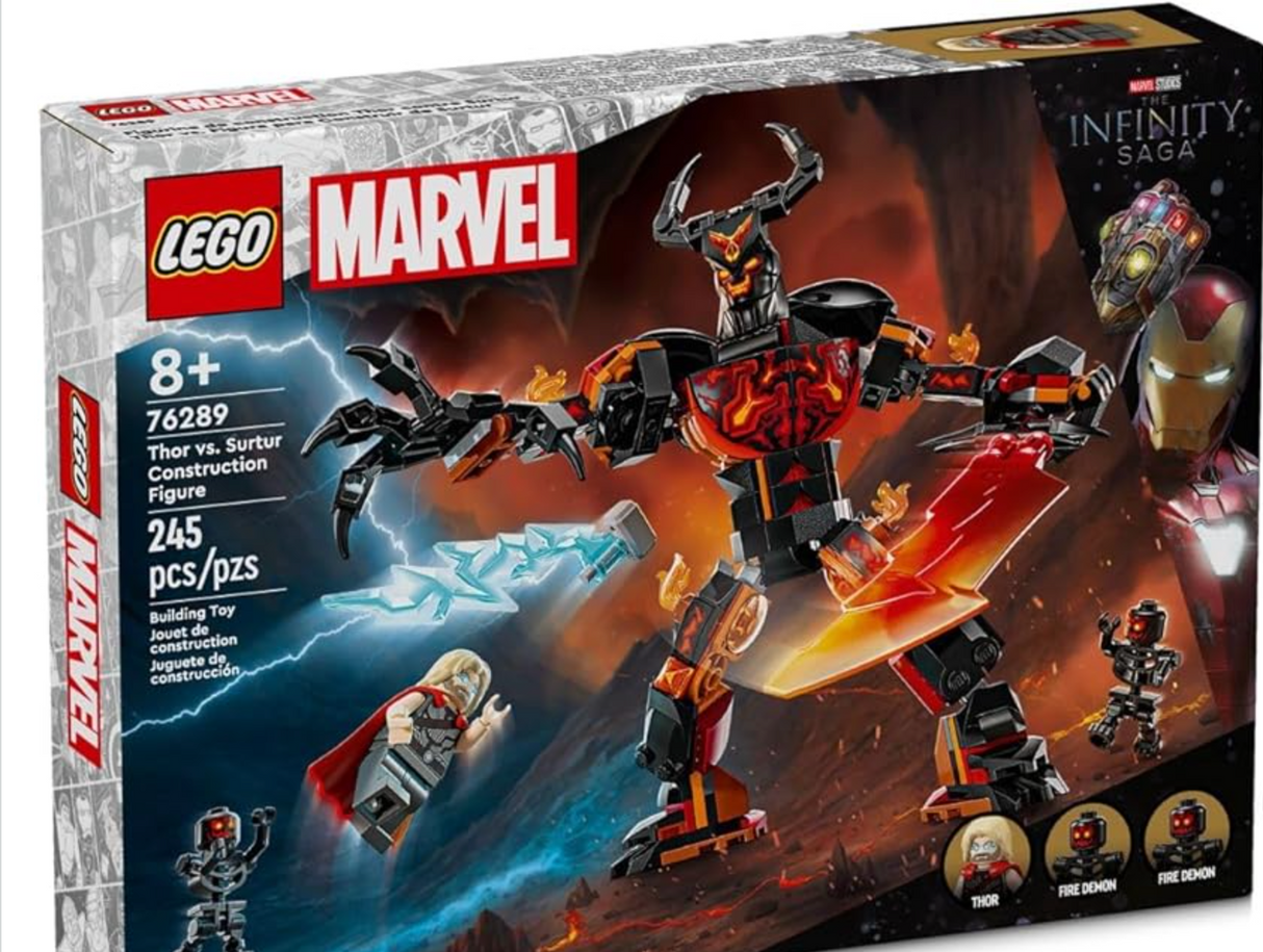 Super Heroes Marvel Thor vs Surtur Construction Figure