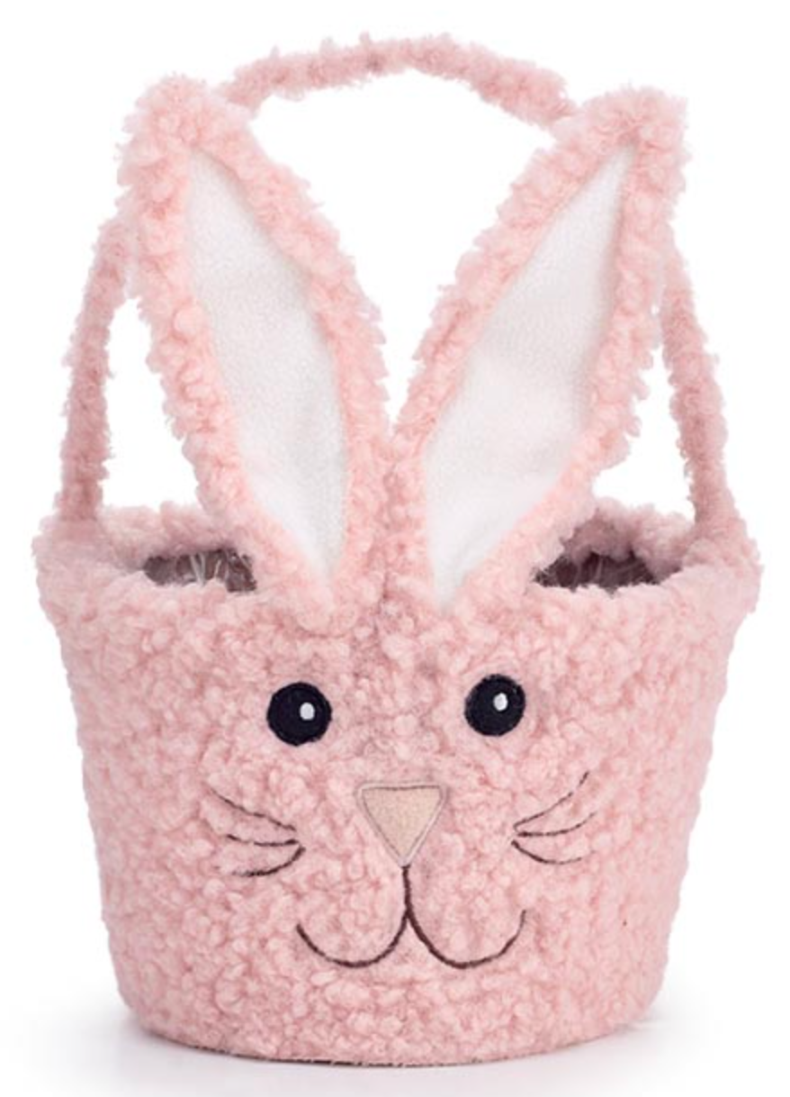 Pink Bunny Face Basket