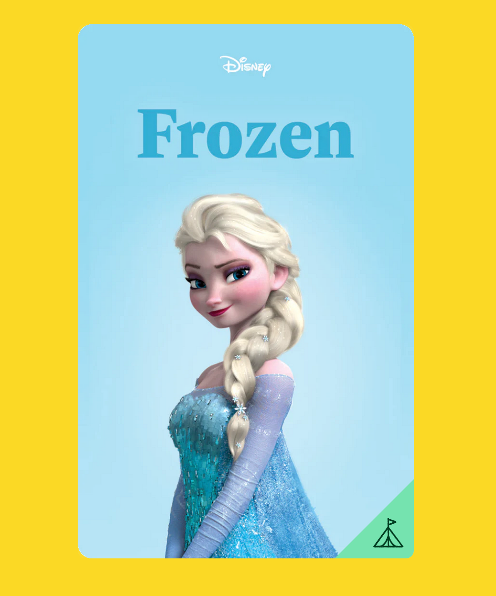 Yoto | Disney Classics: Frozen featuring Elsa in her icy blue dress against a light blue background