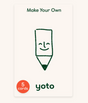 Yoto | Make Your Own Cards pack with 5 blank cards to create and customize audio content easily.