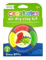 Creatibles Air Dry Clay Kit | Dino BFFs with four colorful clay pieces to make two dinosaur friends, non-toxic and easy to shape.