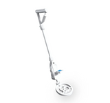 Metal Detector with digital display and adjustable handles for metal detection in sand, dirt, and grass, ideal for all ages.