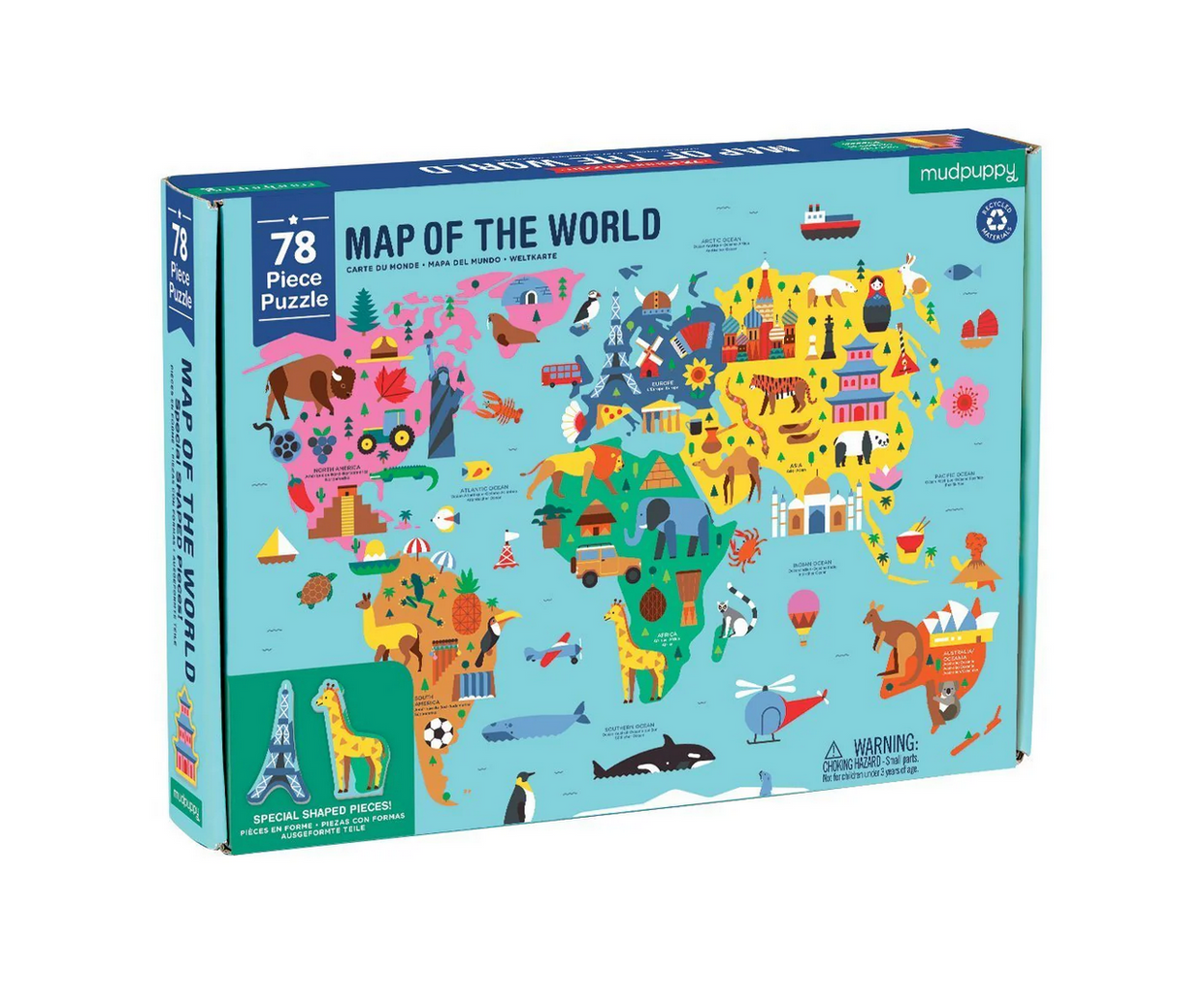 78pc Map of the World Puzzle