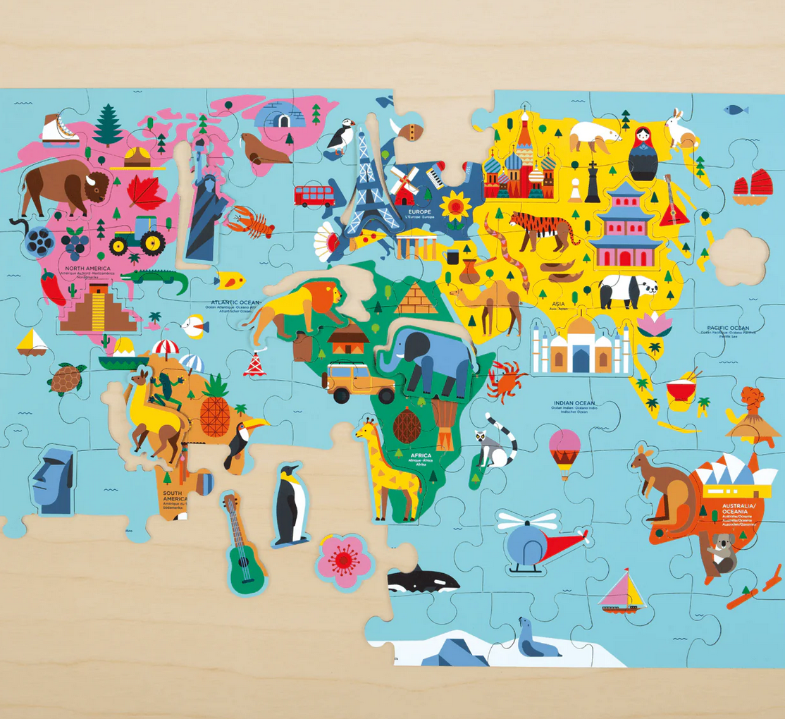 78pc Map of the World Puzzle