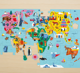 78pc Map of the World Puzzle