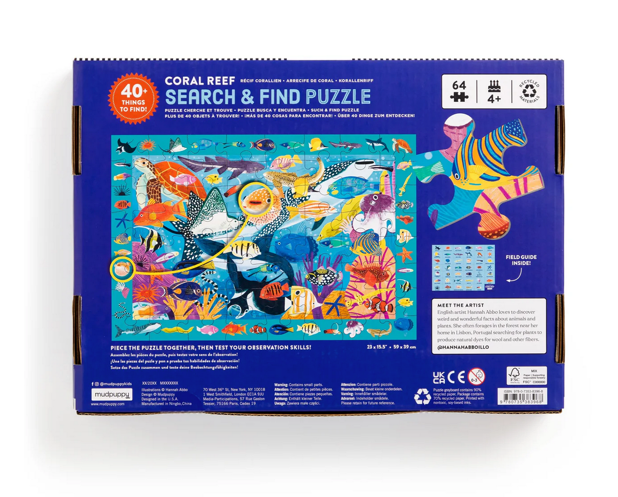 64pc Coral Reef Search & Find Puzzle