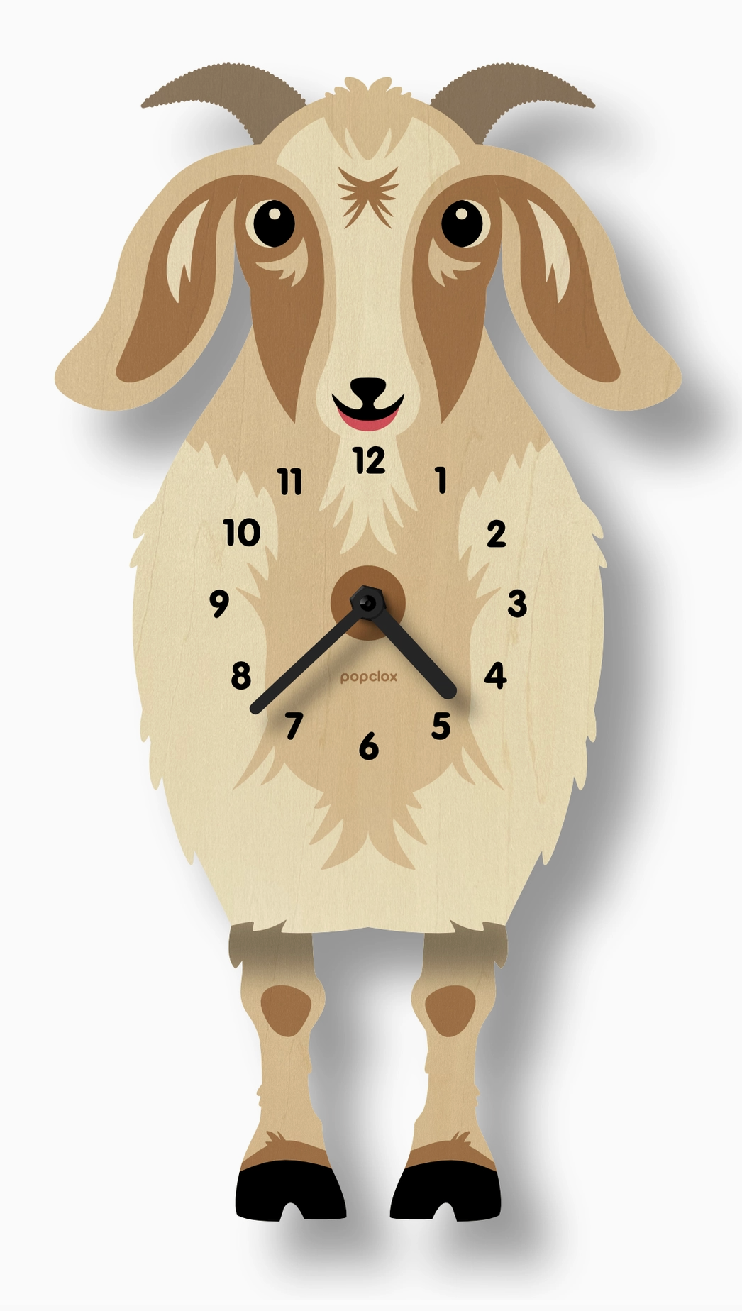 Wood Pendulum Clock | Goat Greta
