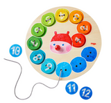 Rainbow Caterpillar Counting Threading Game