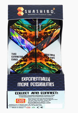 Shashibo Squared | Infinity magnetic puzzle cube with vibrant colors and two connected cubes for creative fun.