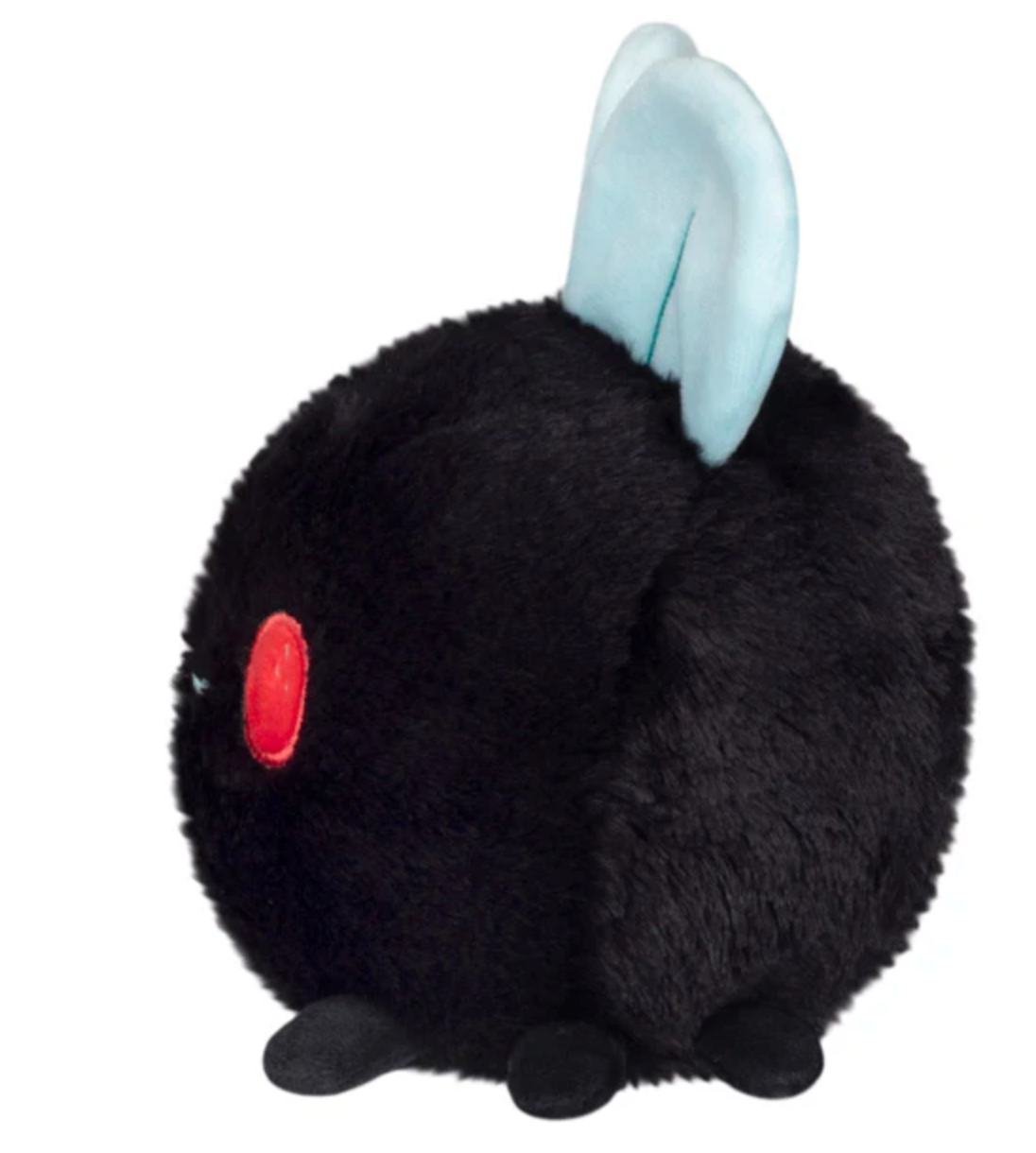 Fly Snackers plush toy features a squishy black fly with red eyes and soft blue wings for imaginative play.
