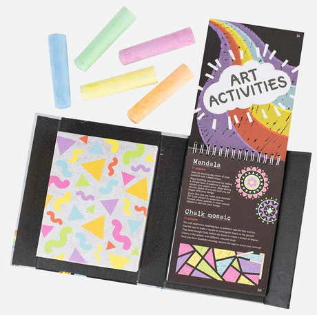 Chalk It Up | Games for Outdoors set with vibrant chalk and guided activity book for creative outdoor play.