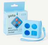 Yoto Mini Adventure Jacket Blue Bird in light blue with packaging and wrist strap, perfect for kids.