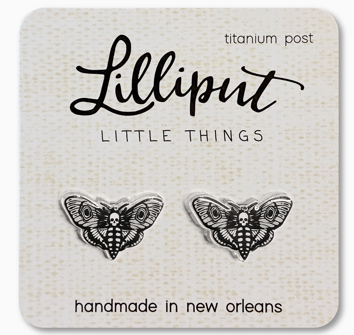 Death's Head Moth Earrings