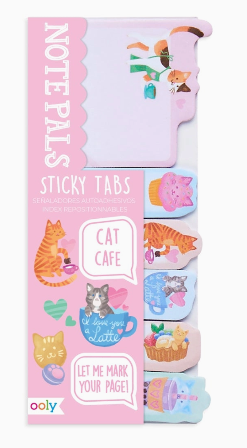 Note Pals Sticky Tabs | Cat Cafe