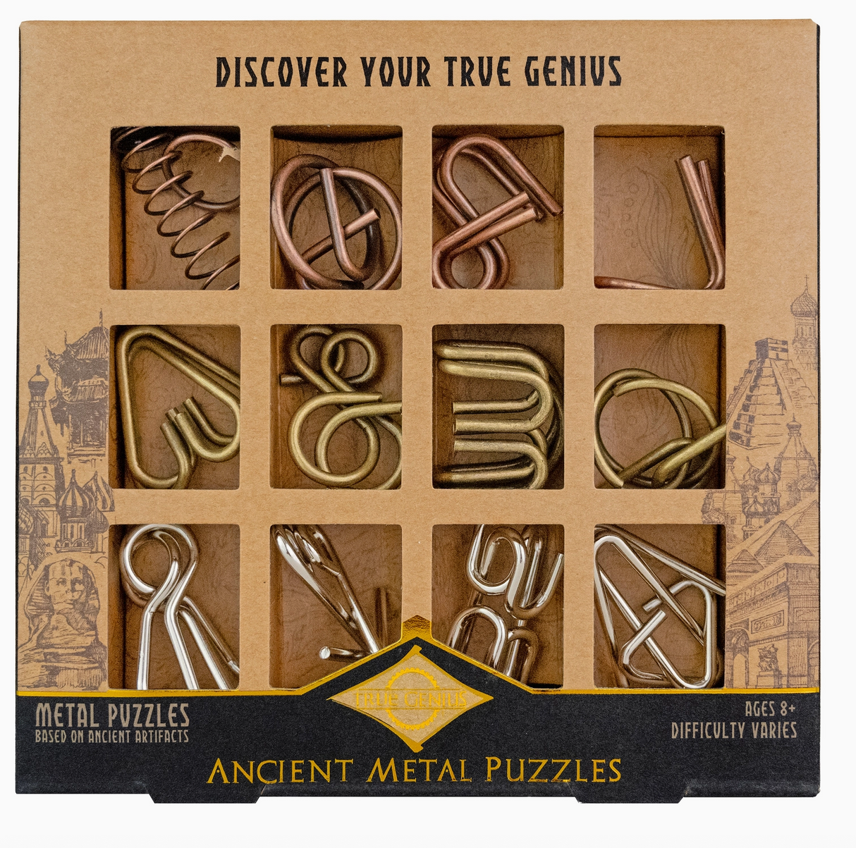 True Genius | Ancient Metal Puzzle Set