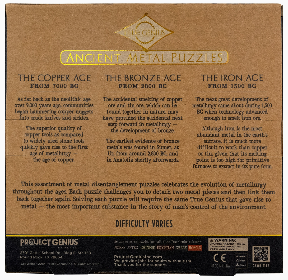 True Genius | Ancient Metal Puzzle Set