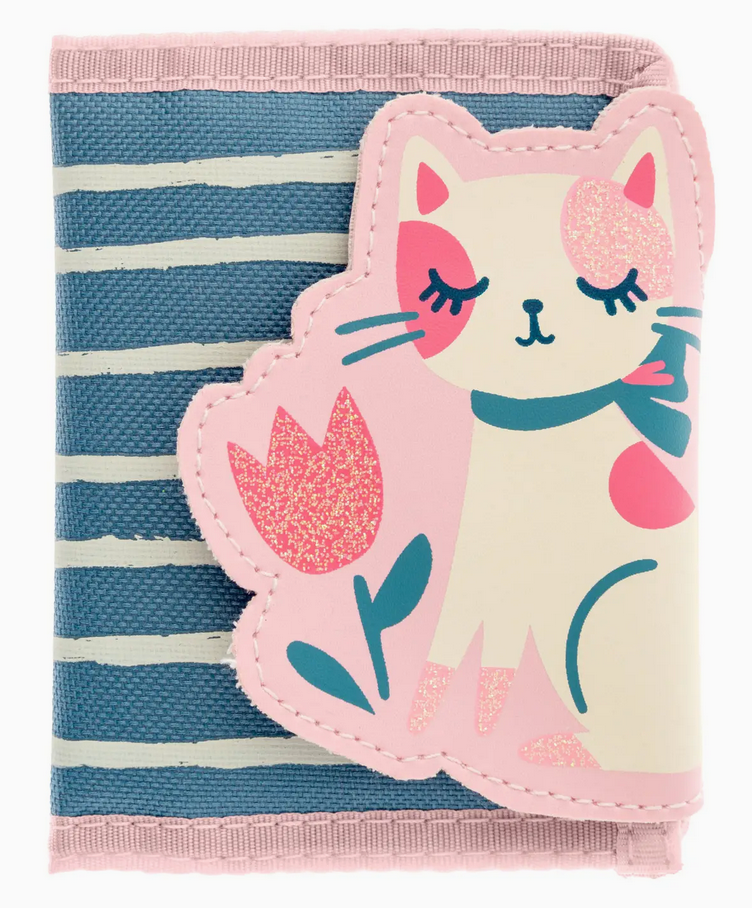 Trifold Wallet | Pink Cat