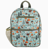 Junior backpack for kids with outdoor animal and nature design, padded back, adjustable straps, and multiple pockets for essentials.
