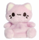 Soft lilac taro-themed plushie with embroidered eyes and smile, cute and cuddly for all ages