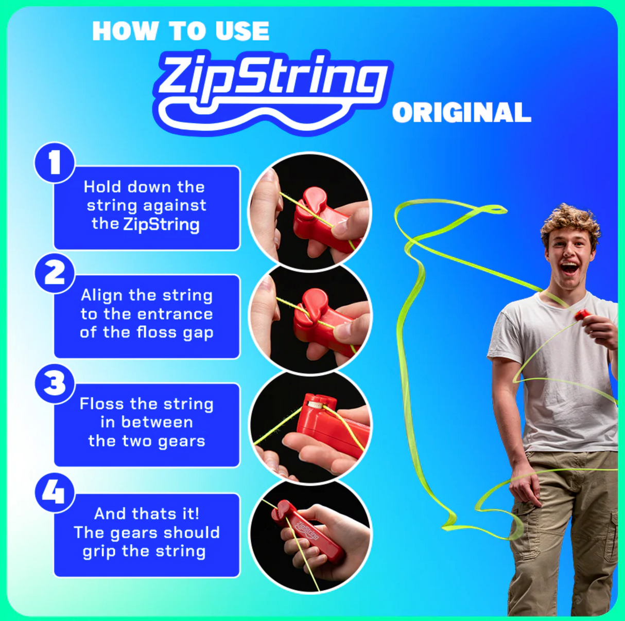 ZipString | Original Blue