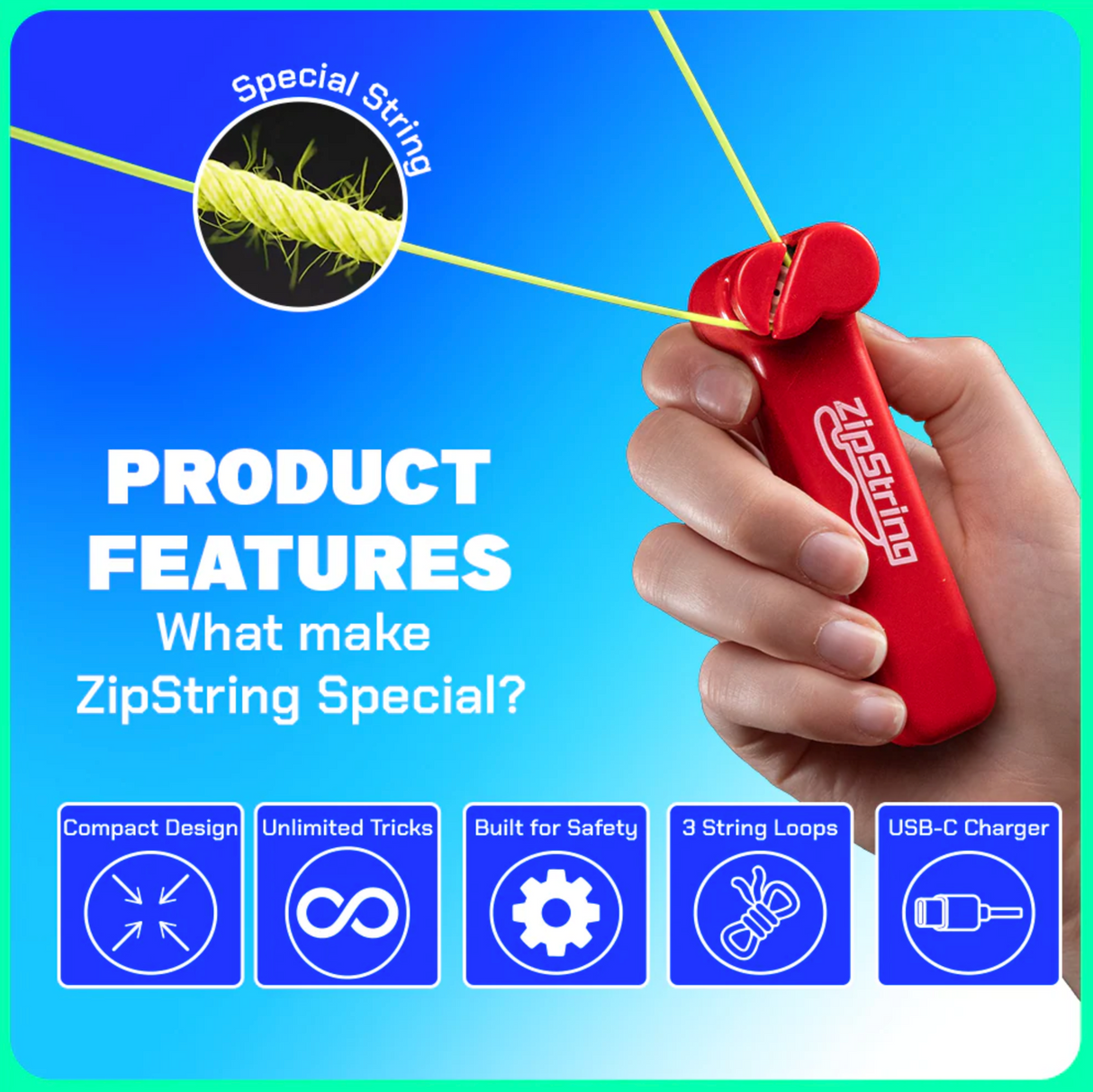 ZipString | Original Blue